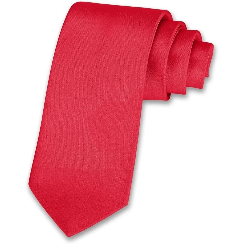 Men's Red Solid Color 8 Cm (3.15in) Polyester Formal Neck Ties